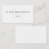Minimalist Ampersand Wedding | Flat Table Seating Plaatskaartje (Voorkant / Achterkant)