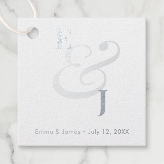 Minimalist Ampersand Wedding | Thank You Bedankjes Labels (Voorkant)