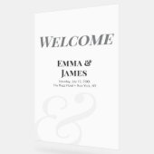 Minimalist Ampersand Wedding | Welcome Sign (Angle)