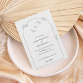 Minimalist Arch Wedding Invitation