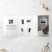 Minimalist Artist Trifold Portfolio Brochure Drieluik Kaart (Binnen)