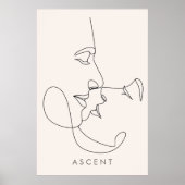 Minimalist 'ASCENT' Architectural Line Art - Moder Poster (Voorkant)