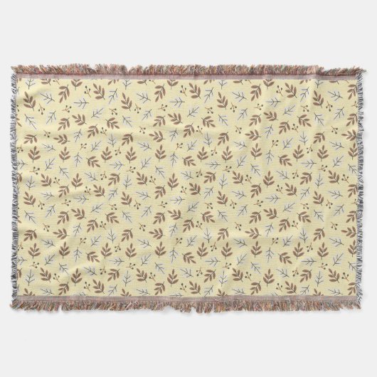 Minimalist Autumn Leaf Deken (Voorkant)