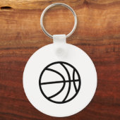 Minimalist basketball icon sleutelhanger (Voorkant)