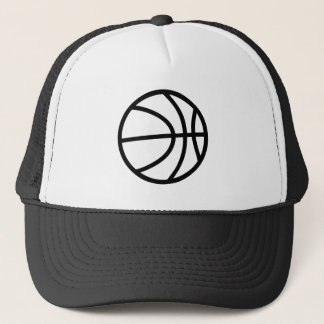 Minimalist basketball icon trucker hat pet