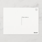 Minimalist Bedankt Black White Boho Heart Briefkaart (Achterkant)