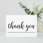 Minimalist Bedankt Sympathie Card (Staand voorkant)