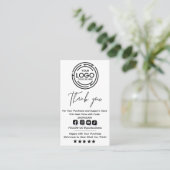 Minimalist Bedankt voor uw aankoop Hang Labels (Staand voorkant)