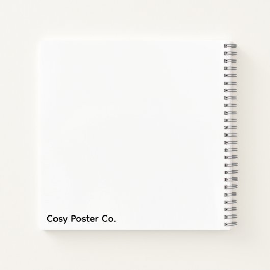 Minimalist Beige Circle Notebook Notitieboek (Achterkant)