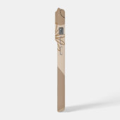 Minimalist Beige Floral Abstract Phone Case (Côté gauche)