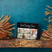 Minimalist Best Daddy Ever Custom 6 Photo Collage Fotoplaat (Zijkant)