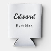Minimalist Best Man Wedding Practical Gift Blikjeskoeler (Voorkant)