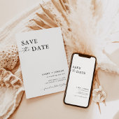 Minimalist Bewaar de datum, Boho Bewaar de datum Kaart