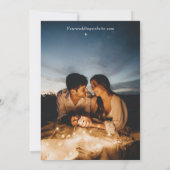 Minimalist Bewaar de datum Sjabloon foto Kaart (Achterkant)