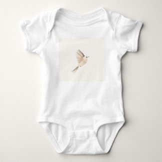Minimalist Bird Baby Bodysuit – Soft Neutral Nurse