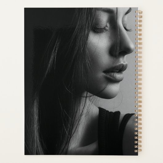 Minimalist Black and White Modern Monogram Case-Ma (Dos)