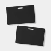 Minimalist Black Cat Silhouette  Badge (Voor- en achterkant)