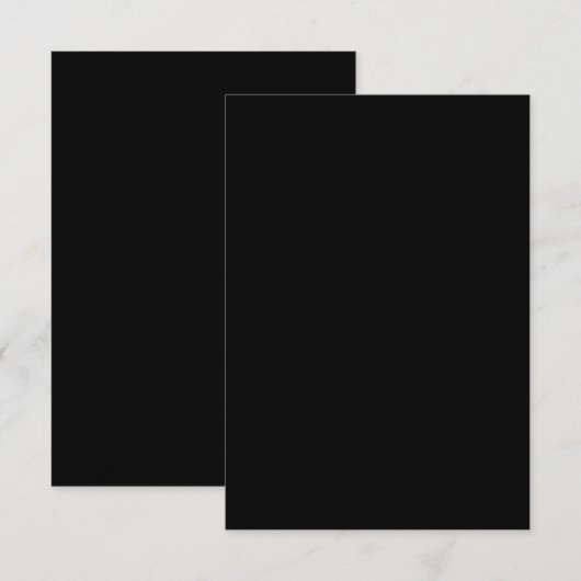 Minimalist Black Cat Silhouette Kaart (Voorkant / Achterkant)
