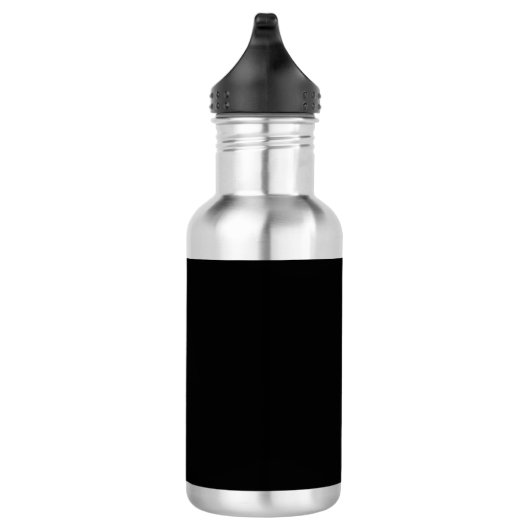 Minimalist Black Cat Silhouette Waterfles (Rechts)