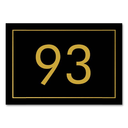 Minimalist Black Gold Text Restaurant Kaart (Voorkant)