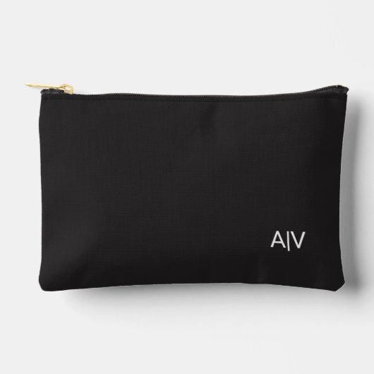 Minimalist Black Monogram Etui (Voorkant)
