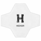 MINIMALIST BLACK ONE LETTER MONOGRAM NAME WHITE (Plat)