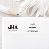 MINIMALIST BLACK THREE LETTER MONOGRAM NAME WHITE ETIKET (Insitu)