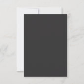 Minimalist Black Wedding QR code Invitation card (Dos)