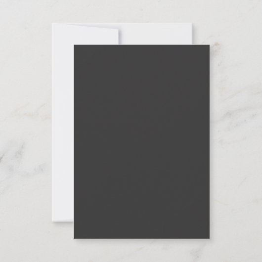  Minimalist Black Wedding QR code Invitation card (Dos)