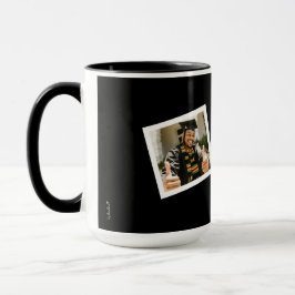 Minimalist Black & White 2 Framed Photo Graduate Mok