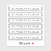 Minimalist Black & White Custom Brand Label (Vel)