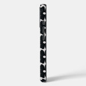 Minimalist black & white daisy pattern Case-Mate iPhone case (Achterkant / Links)