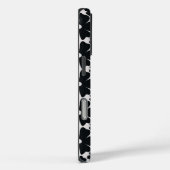 Minimalist black & white daisy pattern Case-Mate iPhone case (Achterkant / Rechts)