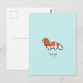 Minimalist Blenheim Cavalier King Charles Spaniel Briefkaart (Voorkant / Achterkant)