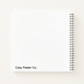 Minimalist Blue Circle Notebook Notitieboek (Achterkant)