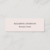Minimalist Blush Pink Seafoam Muted Sage Mini Visitekaartje (Voorkant)