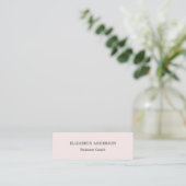 Minimalist Blush Pink Seafoam Muted Sage Mini Visitekaartje (Staand voorkant)