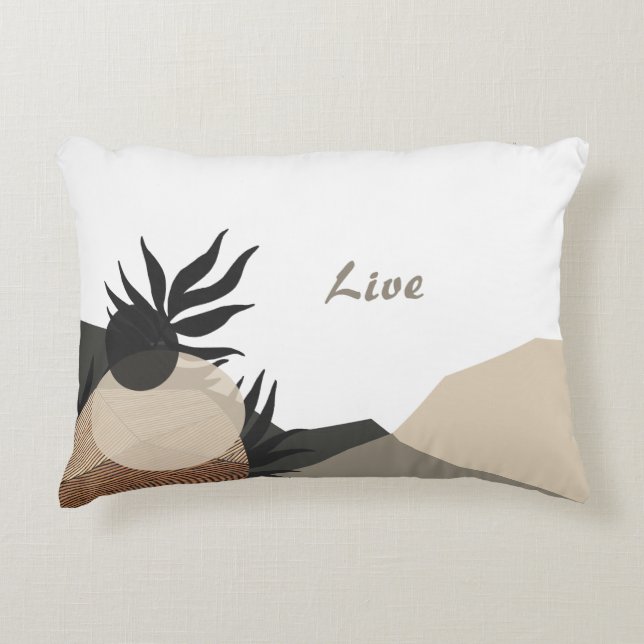 Minimalist Boho Earth Tones  Accent Kussen (Voorkant)