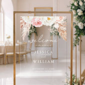 Minimalist Boho Fall Floral Wedding Welcome