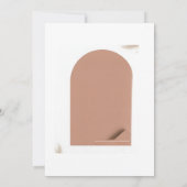 Minimalist boho wedding invitation with photo (Dos)
