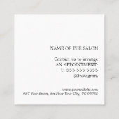 Minimalist Bold Black White Coupon (Achterkant)