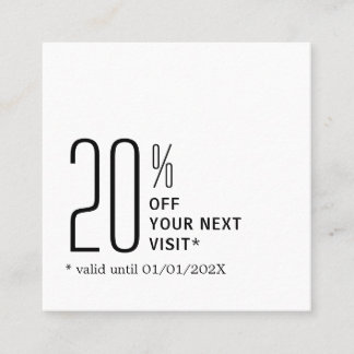 Minimalist Bold Black White Coupon