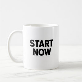 Minimalist bold start now text koffiemok