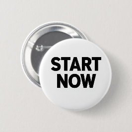 Minimalist bold start now text ronde button 5,7 cm