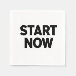 Minimalist bold start now text servet