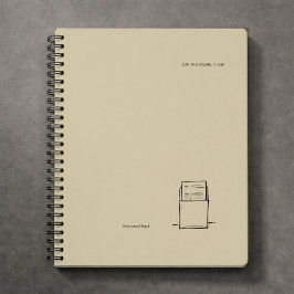 Minimalist Book Lover Notebook/The Library Card Notitieboek