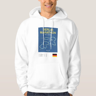 Minimalist Boston Marathon Line Print Hoodie
