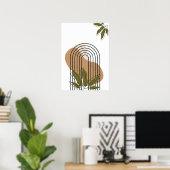 minimalist botanical boho wall art poster (Bureau à domicile)