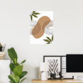 minimalist botanical boho wall art poster (Bureau à domicile)