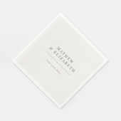 Minimalist botanical Wedding  | Warm White Servet (Hoek)